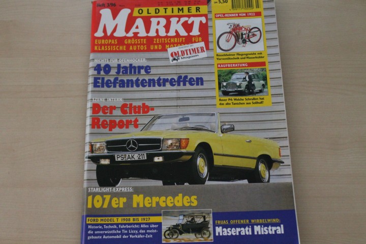 Deckblatt Oldtimer Markt (03/1996)